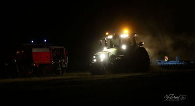 Interventions sur l'incendie après le feu d'artifice 